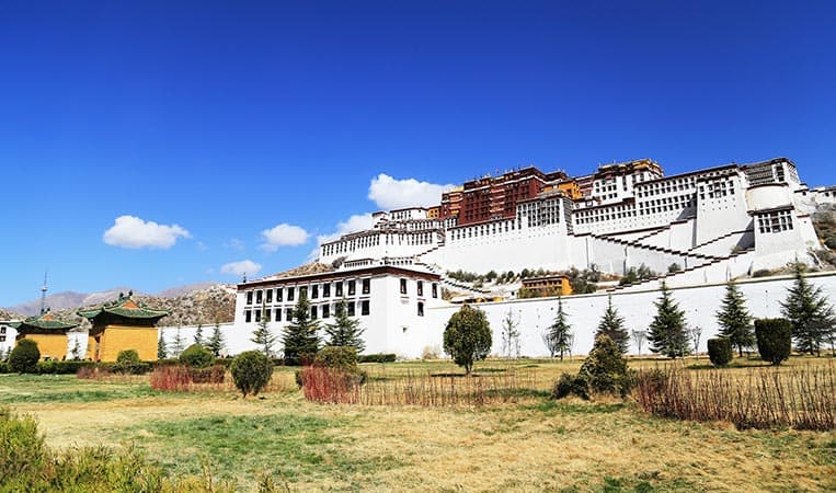 Der Potala Palast in Lhasa, Tibet