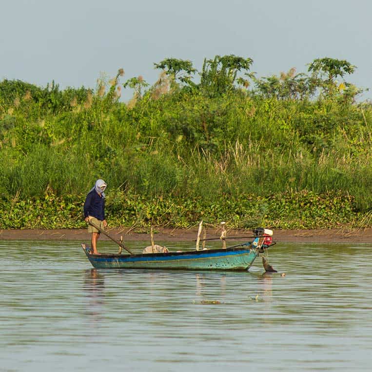 Fischer im Mekong