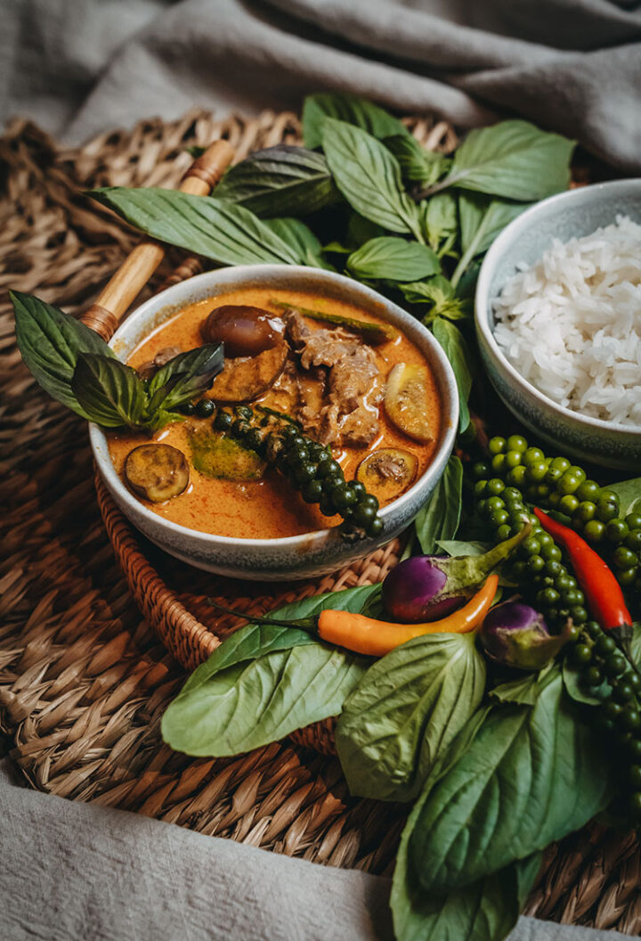 Rotes Thai Curry mit Rindfleisch – Rezept aus Thailand