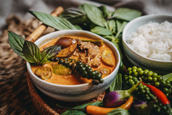 Rotes Thai Curry mit Rindfleisch – Rezept aus Thailand