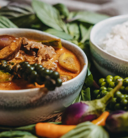 Rotes Thai Curry mit Rindfleisch – Rezept aus Thailand