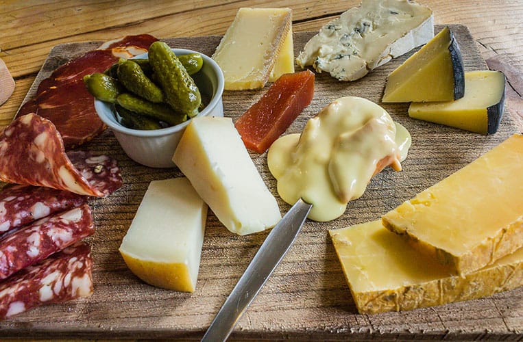 Käseplatte bei Sheridans Cheesemongers