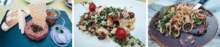 Das Essen in der Metzgerei sieht nicht nur köstlich aus