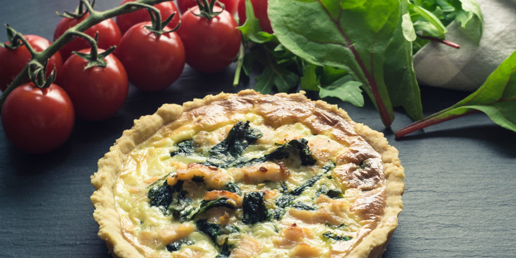 Tartelettes mit Lachs, Spinat und Ziegenfrischkäse