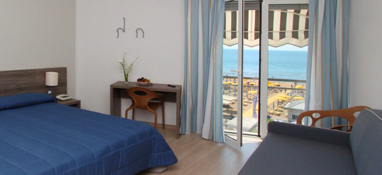 Die Zimmer im Hotel delle Mimose