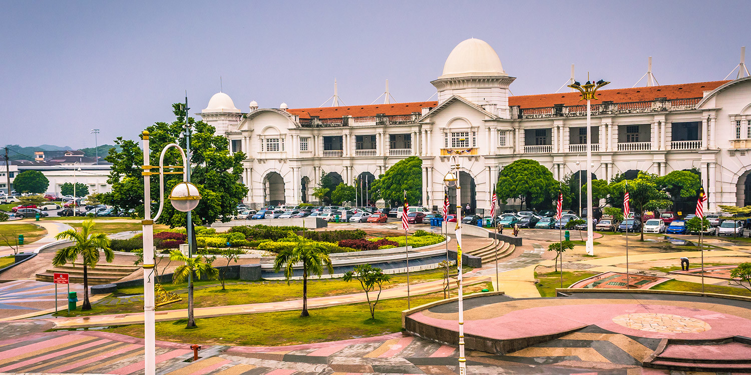 Der Bahnhof in Ipoh, Malaysia