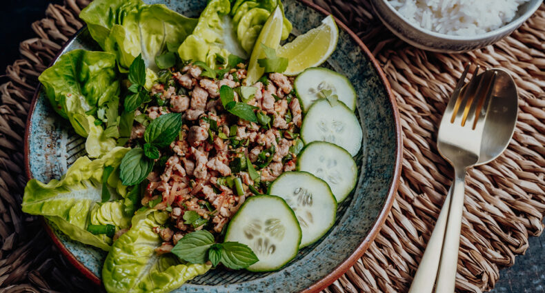 Larb Moo – Thailändischer Schweinehackfleischsalat