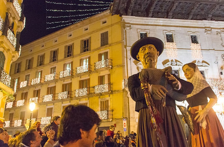 Umzug der Gigantes an San Sebastián