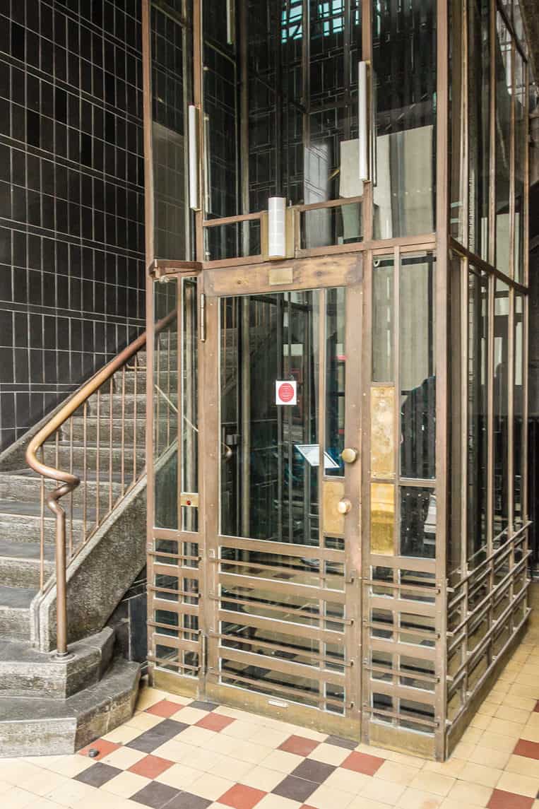 Aufzug im Haus der Buchdrucker