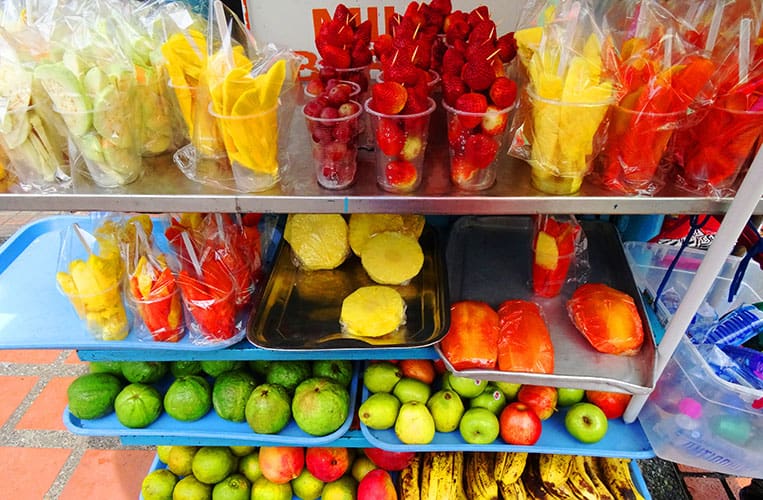Früchte- und Shakeparadies in Bogotá