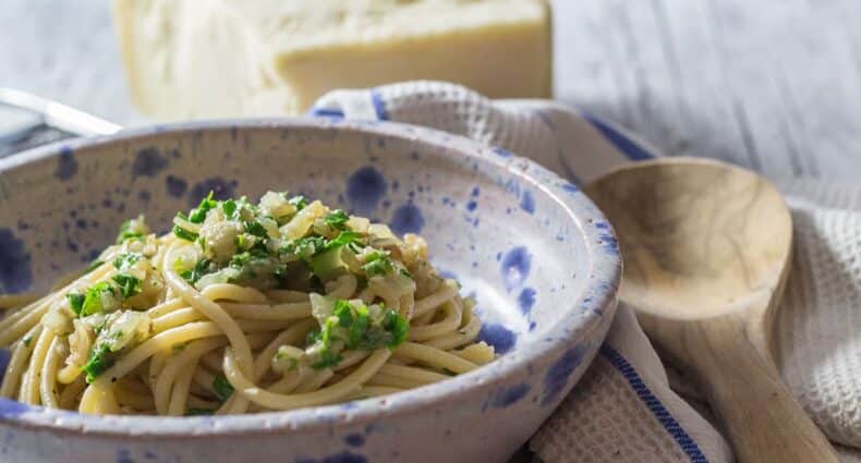 Bigoli in Salsa nach einem Originalrezept aus Venedig