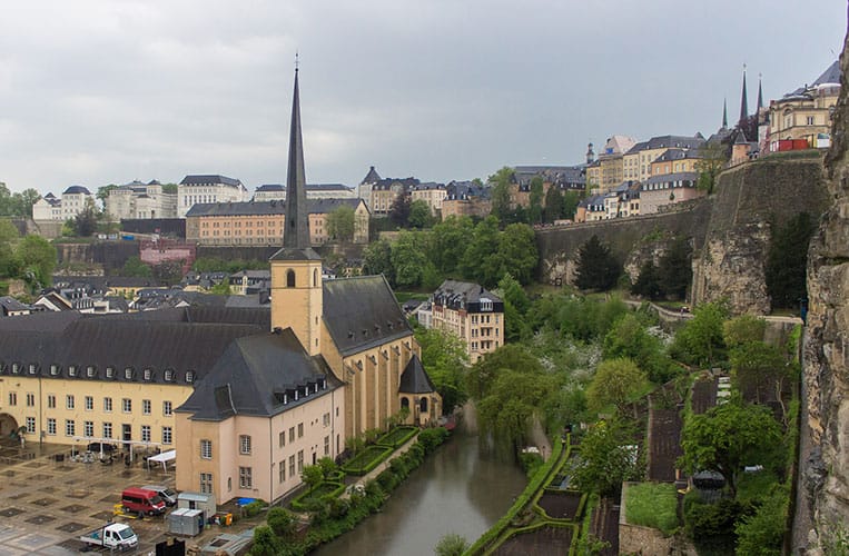 Ausblick von den Bock-Kasematten in Luxemburg Stadt