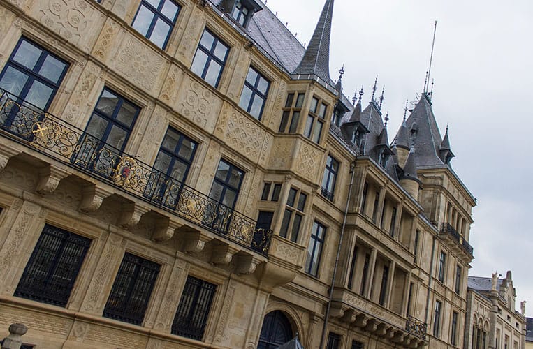 Der Palast des Großherzogs in Luxemburg Stadt