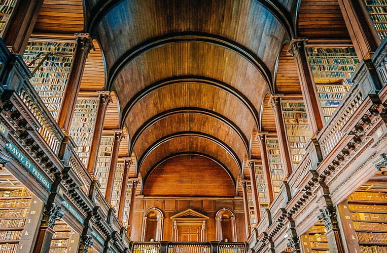Der Long Room, Trinity College, Dublin, Irland