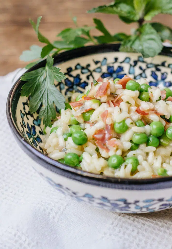 Risi e bisi Rezept für Erbsenreis aus Venedig Reisehappen