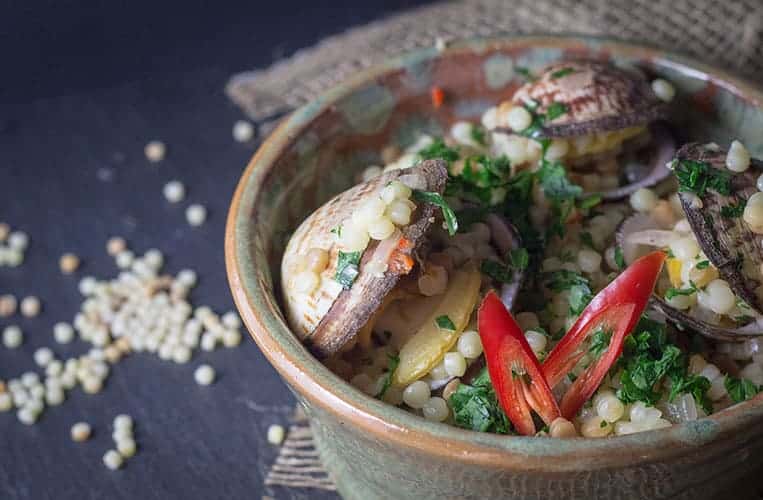 Fregola sarda con le arselle
