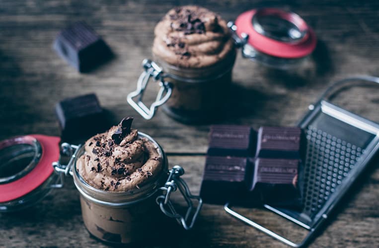 Dunkles Toblerone Schokoladenmousse