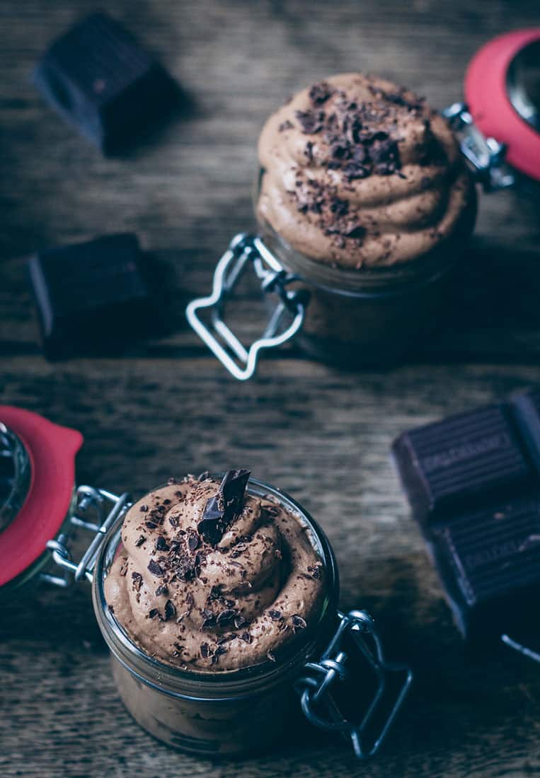Dunkles Toblerone Schokoladenmousse