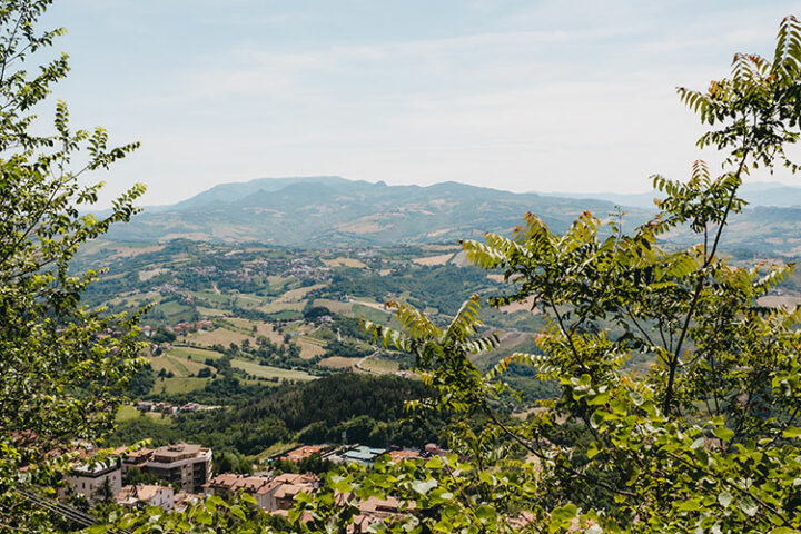 Blick vom Monte Titano, San Marino
