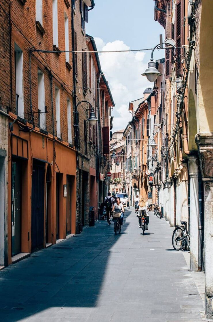 Ferrara per Fahrrad durch die schönsten Gassen der