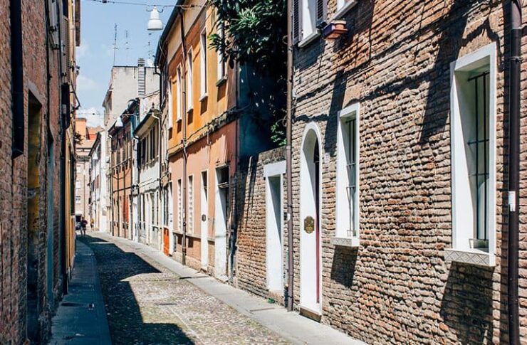 Ferrara per Fahrrad durch die schönsten Gassen der