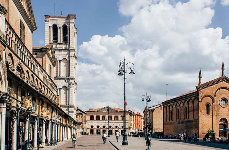 Ferrara per Fahrrad durch die schönsten Gassen der