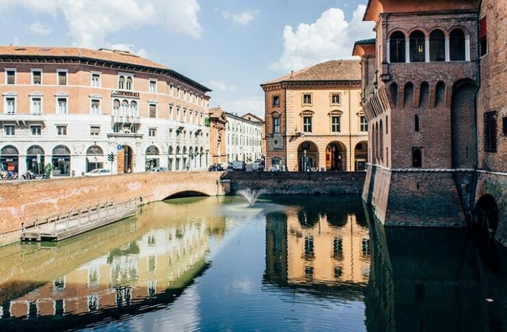 Ferrara per Fahrrad durch die schönsten Gassen der