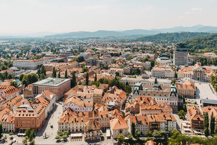 Die Burg von Ljubljana, Slowenien
