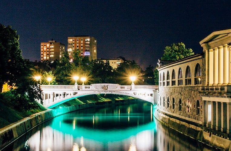 Nachts in Ljubljana
