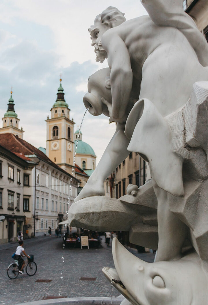 Der Mestni trg – Der Stadtplatz von Ljubljana