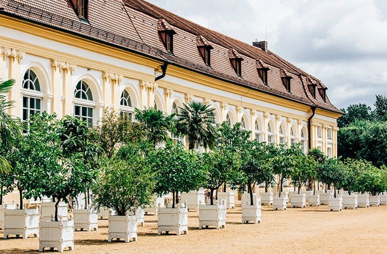 Der Hofgarten mit Orangerie