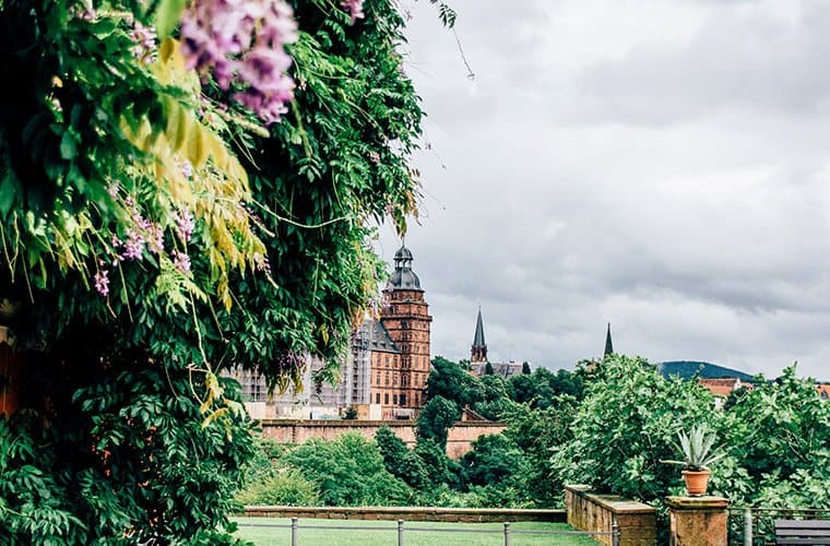 Der Schlossgarten in Aschaffenburg