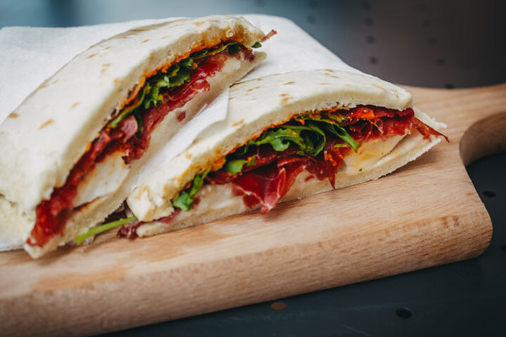 Essen in der Emilia-Romagna: Piadina
