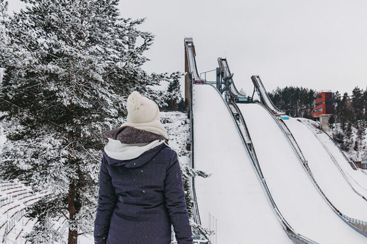 Salpausselkä-Schanze, Lahti, Finnland