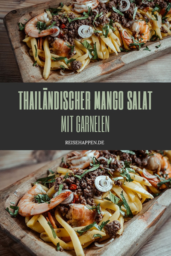 Thailändischer Mangosalat mit Garnelen – Rezept