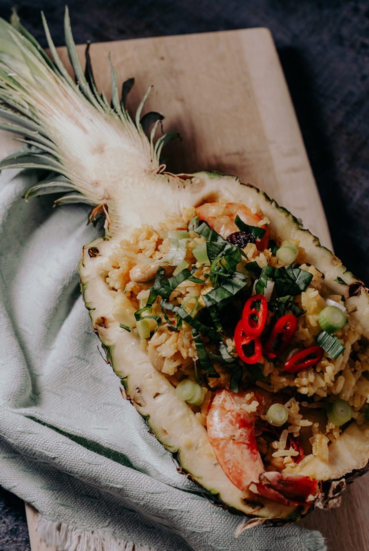 Gebratener Reis mit Ananas – Rezept aus Thailand