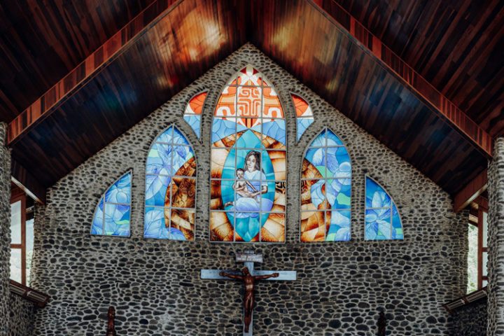 Kirche Tahuata Französisch Polynesien
