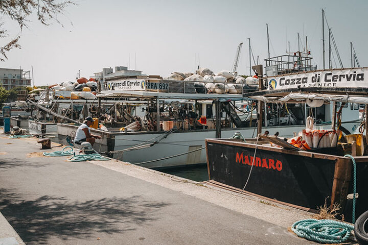Hafen Cervia, Italien