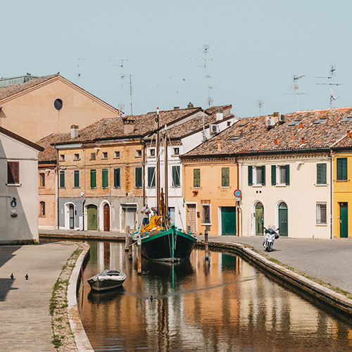 Comacchio, Emilia, Romagna, Italien