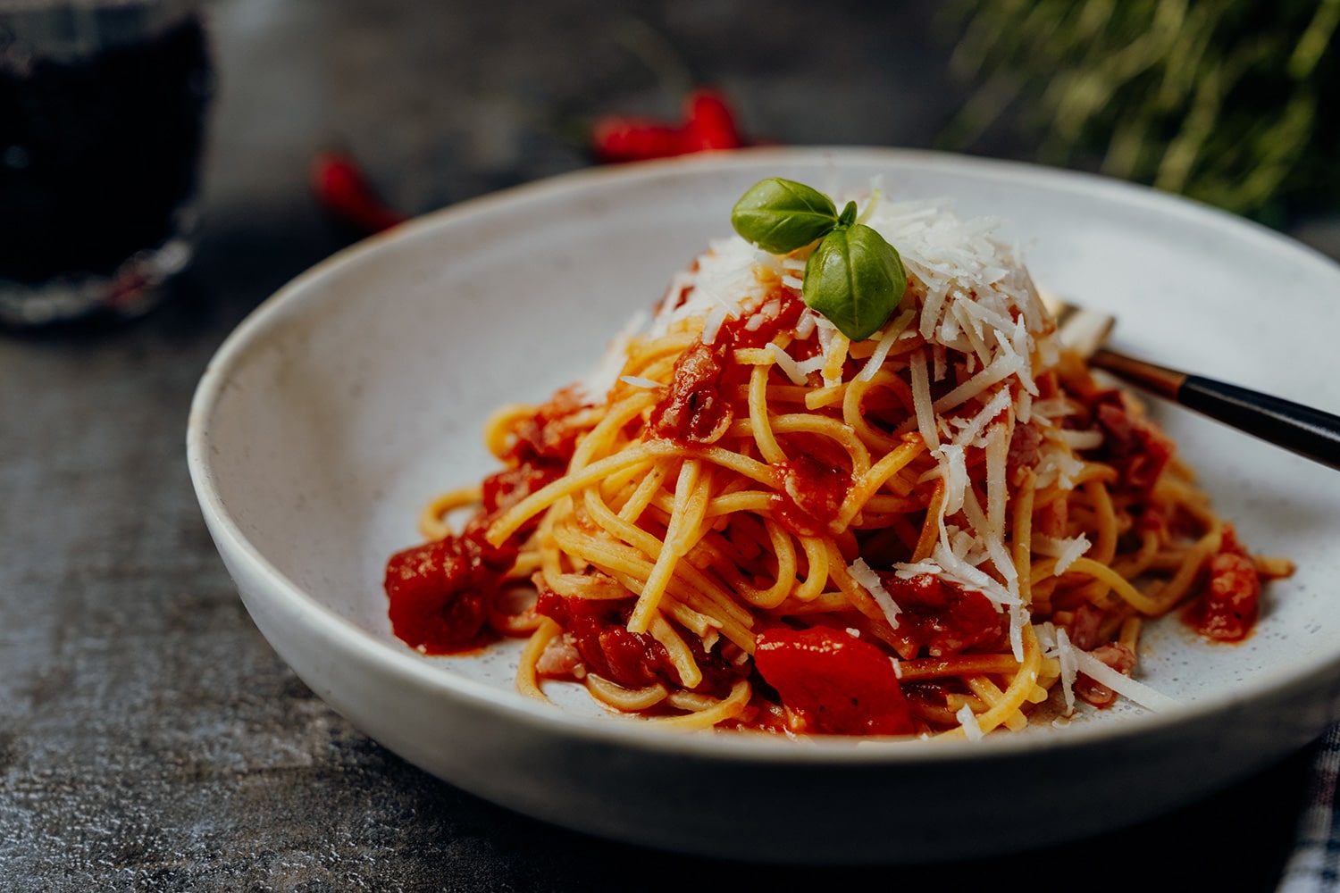 Spaghetti all'amatriciana Das Original Rezept aus Amatrice