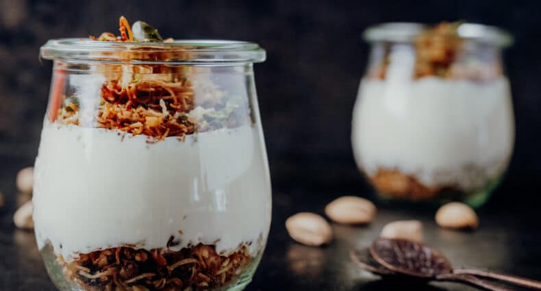Muhallebili tel kadayıf – Türkischer Pudding mit Engelshaar