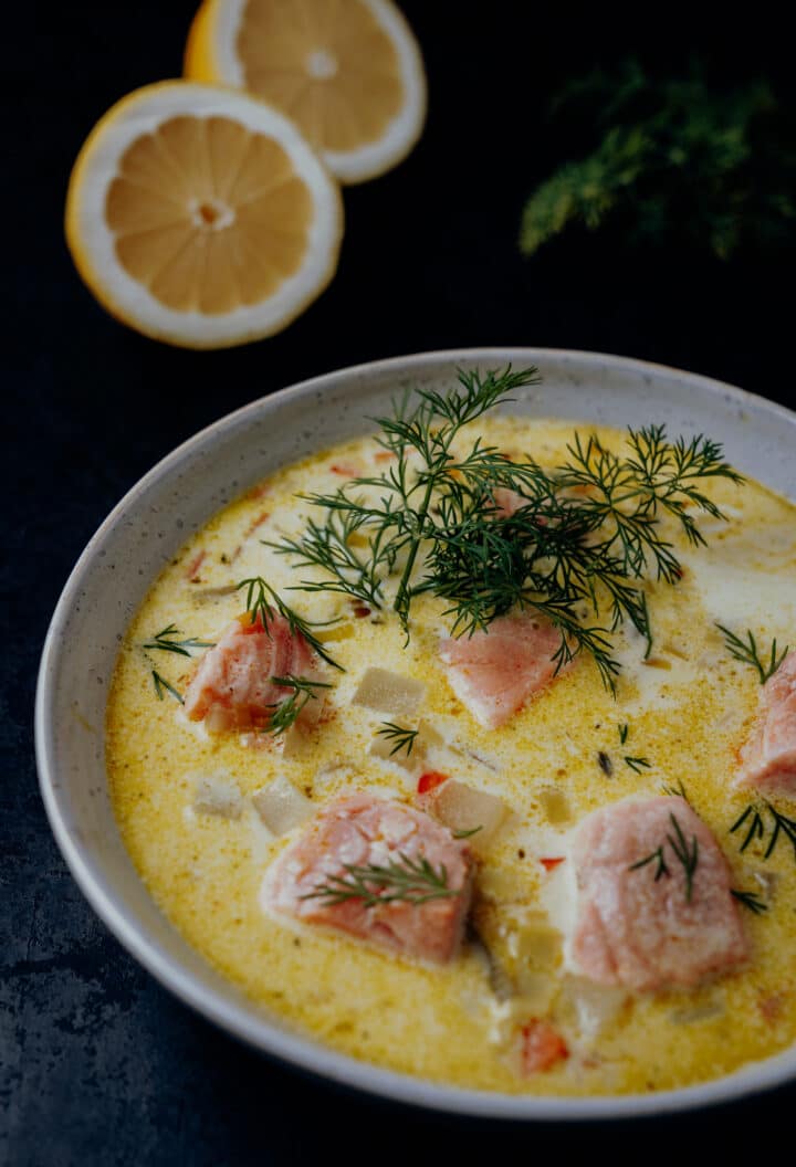 Lohikeitto – Rezept Finnische Lachssuppe