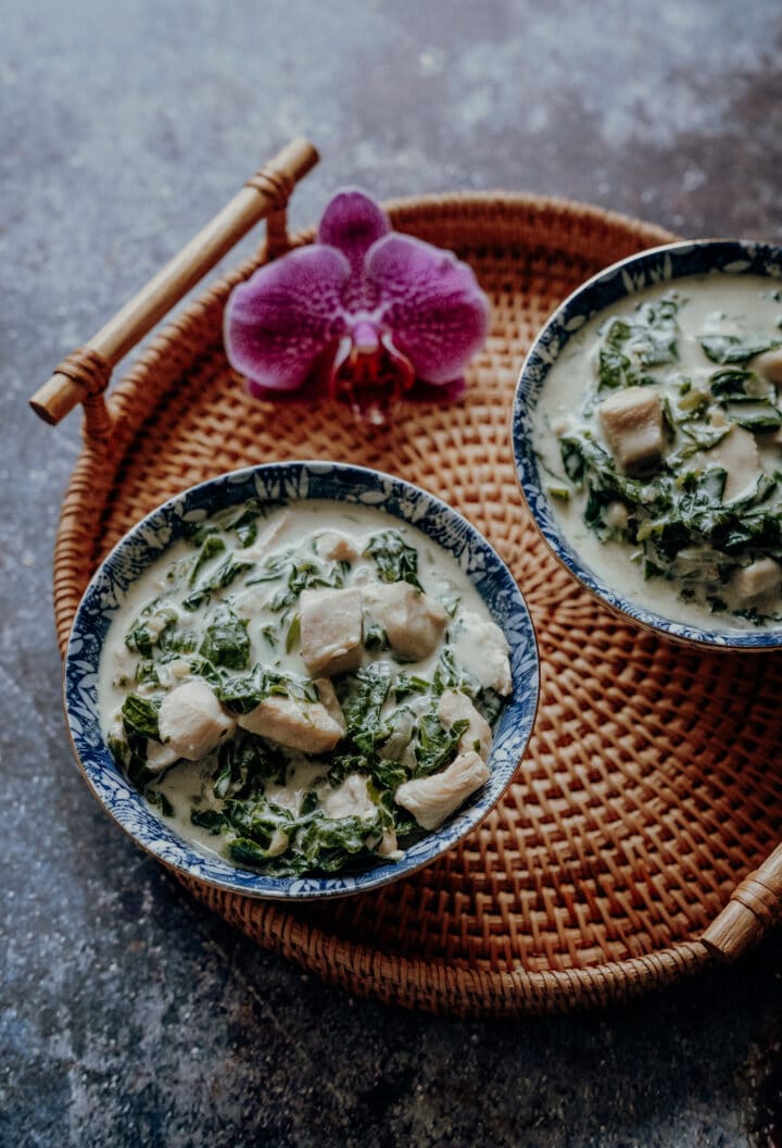 Chicken Fa fa - Rezept für tahitianisches Huhn in Kokoscreme