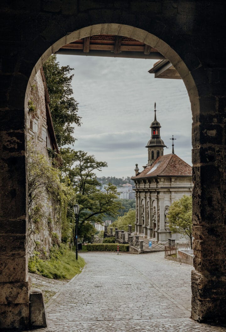 Das Bürglerntor in Fribourg