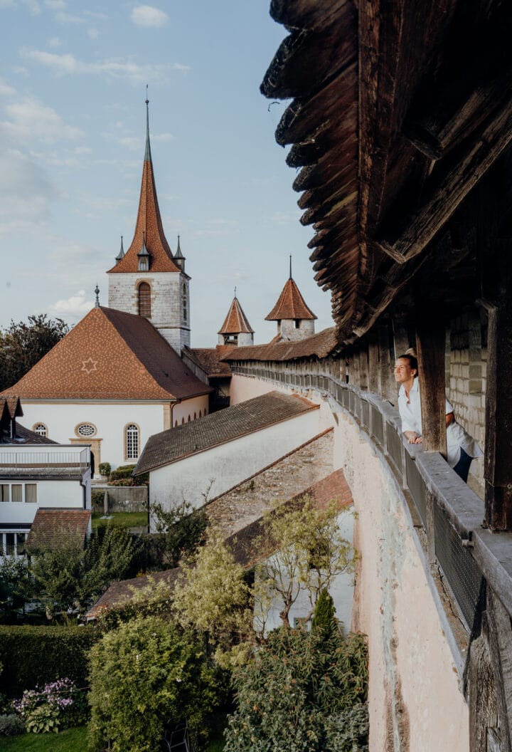 die Ringmauer von Murten