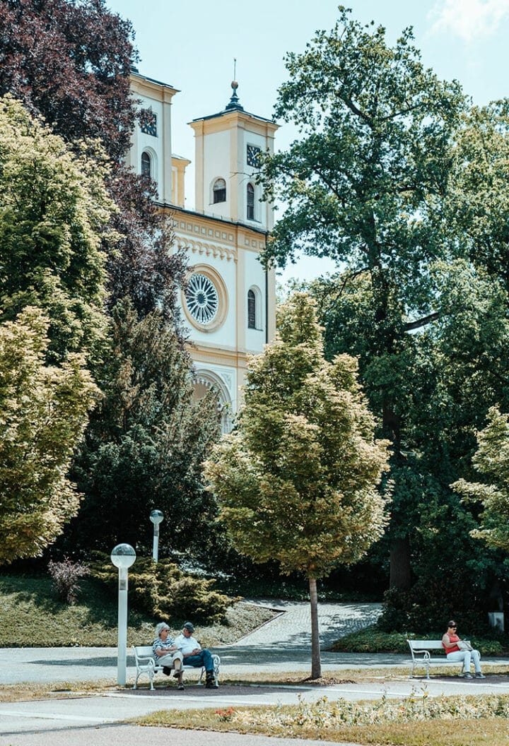 Die Kirche Mariä Himmelfahrt in Marienbad