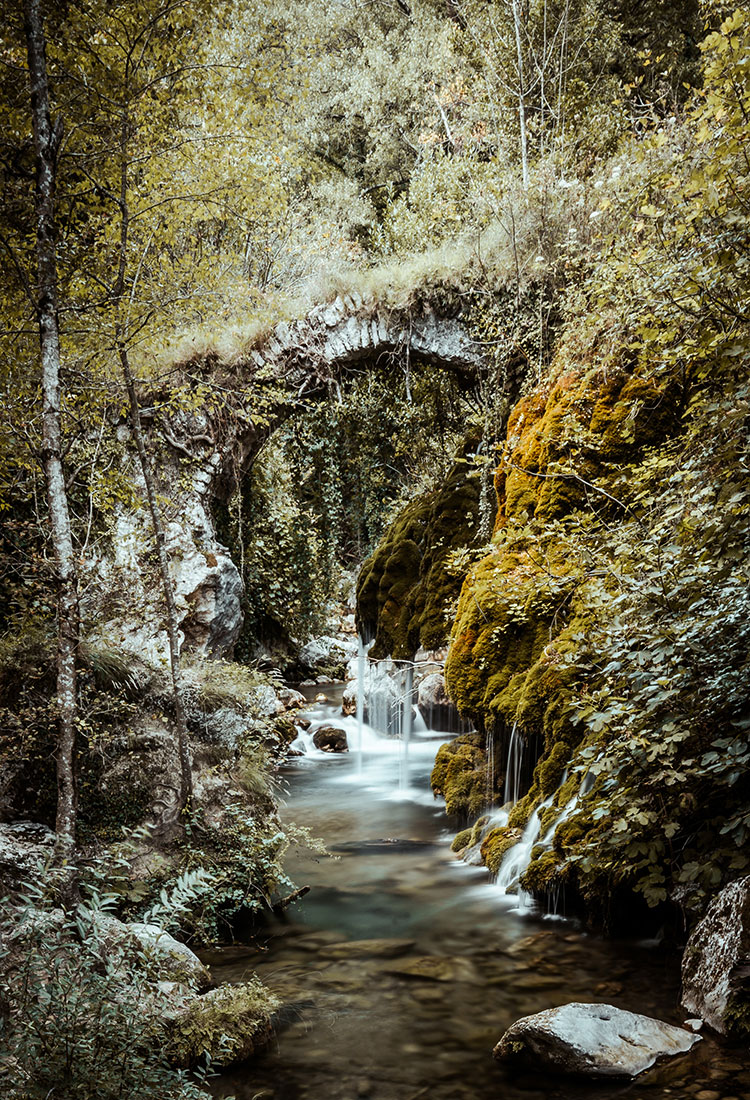 Die Wasserfälle Capelli di Venere im Cilento Nationalpark