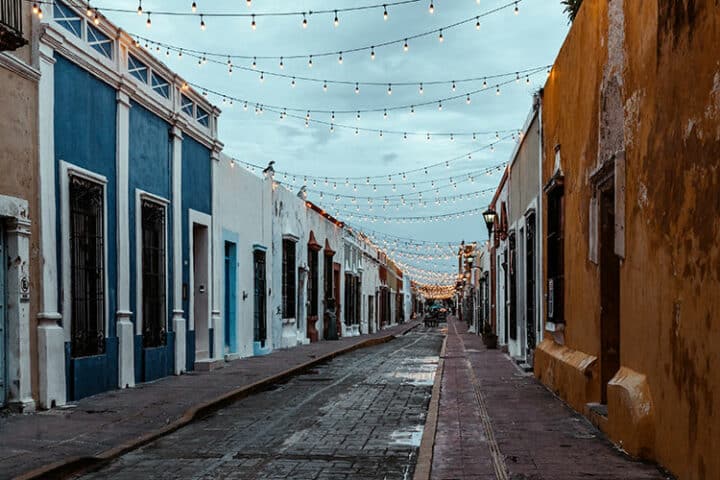 Calle 59, Campeche, Yucatan-Halbinsel, Mexiko