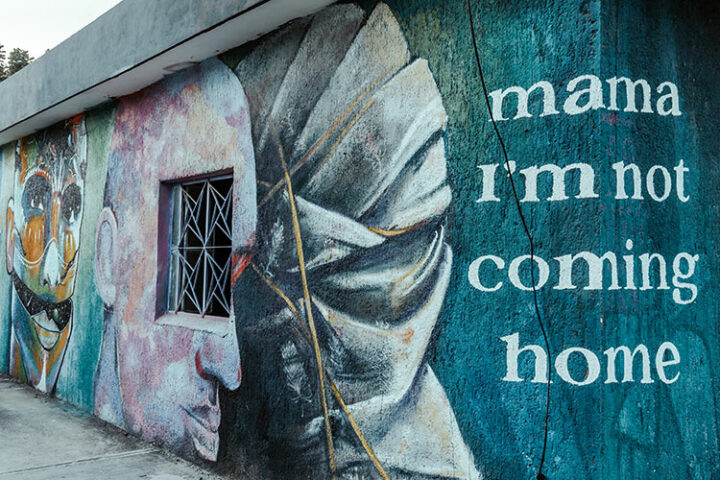 Street Art in Tulum, Yucatan, Mexiko