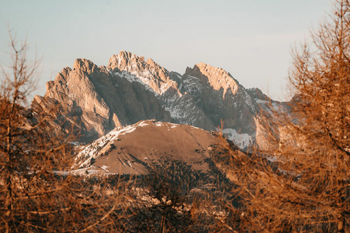 Ausblick auf die Seiser Alm, Dolomiten